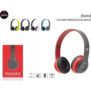 SW44 Bluetooth Katlanabilir Kulaklık - Gri/mavi