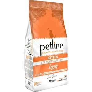 Petline Süper Premium Lovely - Somonlu Yavru Kedi Maması 10KG