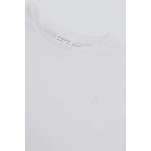 (Kids Boy) Nakışlı Basıc Kısa Kol T-Shırt