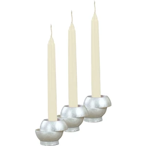 Mumluk Şamdan 3 Adet Tealight ve Ince Mum Uyumlu Kesik Model