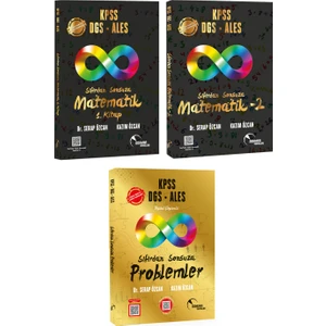 Doktrin Yayınları KPSS/AGS/DGS/ALES Sıfırdan Sonsuza Matematik 1. - 2. Kitap ve Problemler Konu Özetli Soru Bankası (Üçlü Set)