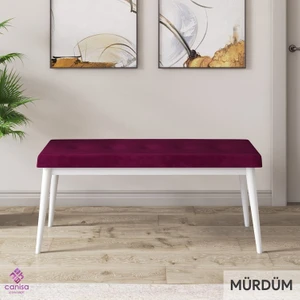 Concept Roz Serisi 80X132 Mdf Açılabilir Beyaz Mutfak Masası Takımı 4 Sandalye 1 Bench