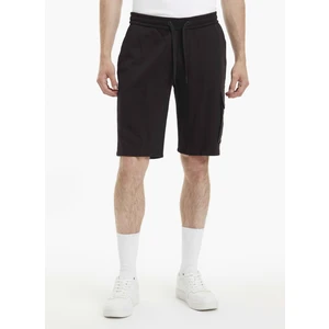 Calvin Klein Jeans Normal Siyah Erkek Sweat Şort J30J323140BEH_MONOLOGO Badge Hwk Sh
