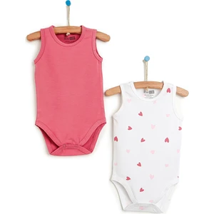 Organik 2li Kalpli Atlet Body Kız Bebek Kız Bebek