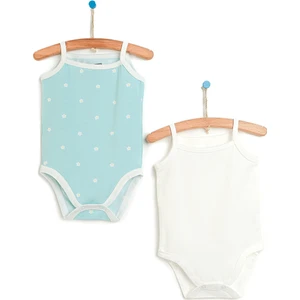 Organik 2li Papatya Ip Askılı Body Kız Bebek Kız Bebek