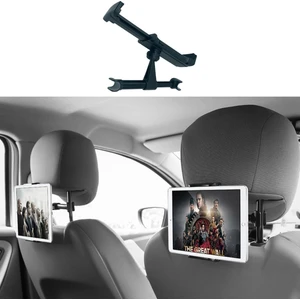 Oto Koltuk Arkası Telefon Tablet Tutucu Ayarlanabilir 360 Derece Dönebilen Pratik Stand