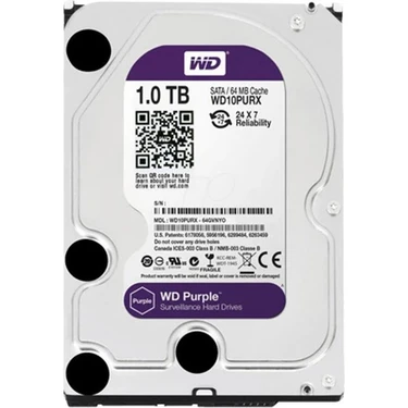 Hilook WD10PURX 1TB SATA HDD 64MB Cache ile Yüksek Performans ve