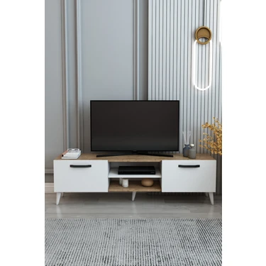 Izco Design Efes Tv Ünitesi 150 cm 2 Kapaklı Raflı Tv
