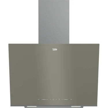 Beko Eğimli Duvar Tipi Davlumbaz Gri Renk Dokunmatik Kontrol 408 m3/sa Hava
