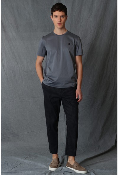 Lufian Aden Modern Grafik T- Shirt Siyah