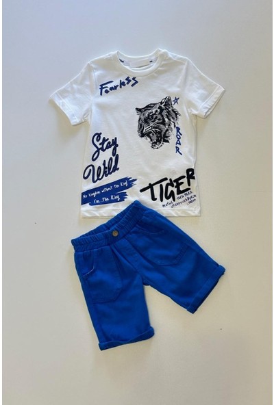 Erkek Çocuk Tiger Tişört Şort Takım