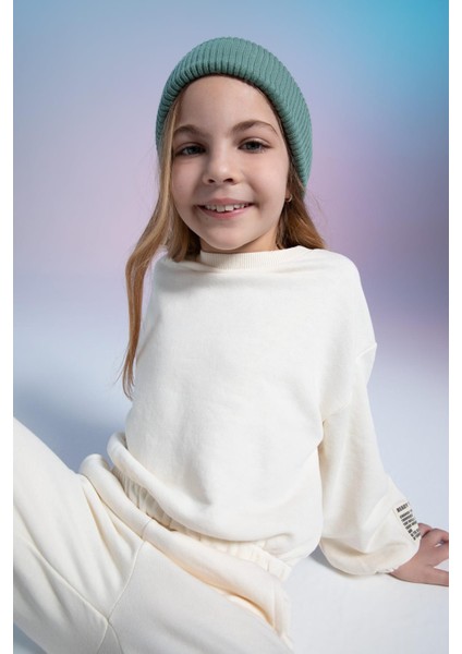 Kız Çocuk Bisiklet Yaka Sweatshirt W6691A622SP