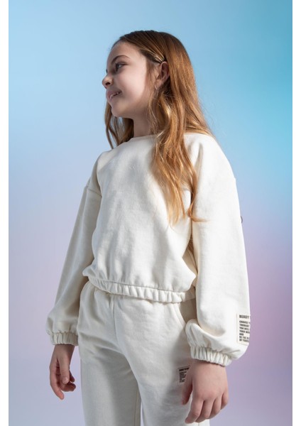 Kız Çocuk Bisiklet Yaka Sweatshirt W6691A622SP