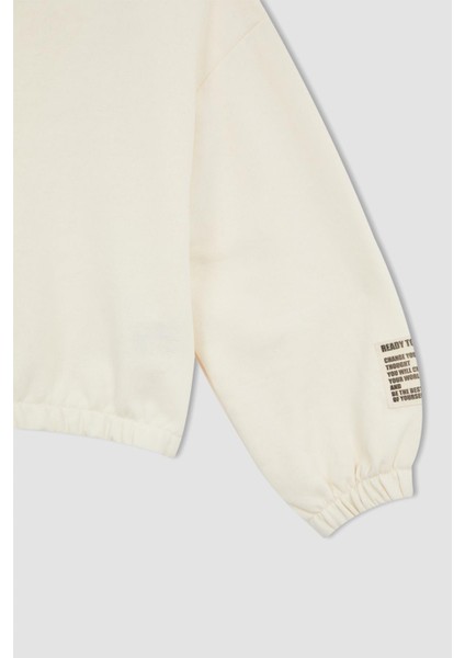 Kız Çocuk Bisiklet Yaka Sweatshirt W6691A622SP