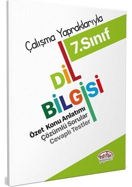 Editör Yayınları 7. Sınıf Dil Bilgisi Özet Konu Anlatımı