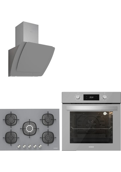 Sılverlıne 3'lü Ankastre Set (BO6504S01-3373 MİSTO-CS5622S01)