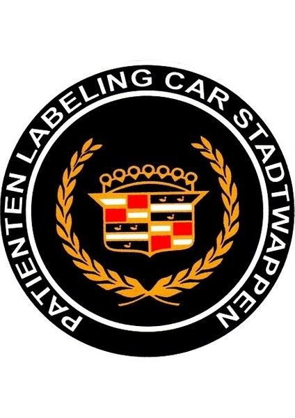 Etiketçilere Özel Sticker Cadillac Patıenten Labelıng Car Stantwappen Sticker