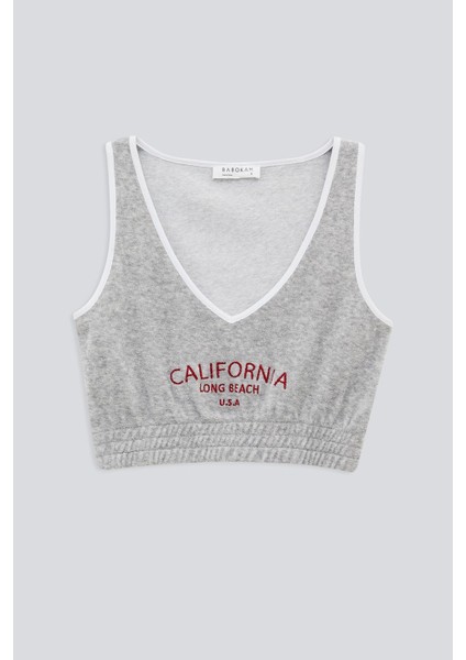 Nakışlı Havlu Crop Top indirimleri