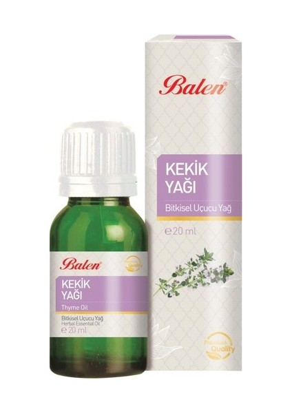 Kekik Yağı 20 ml (%100 Saf Bitkisel Uçucu Yağ)