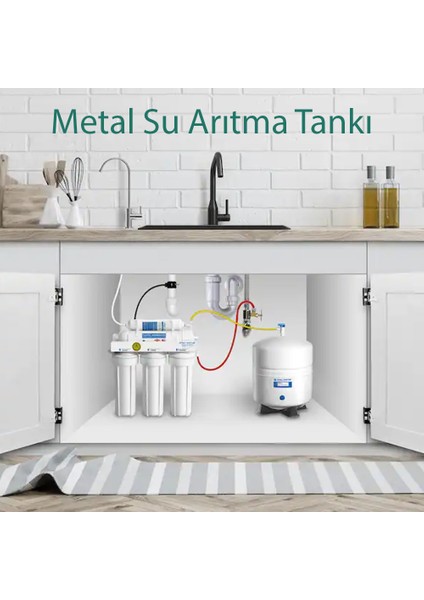 Su Arıtma Cihazı 12 Litre Nsf Onaylı Paslanmaz Metal Tank