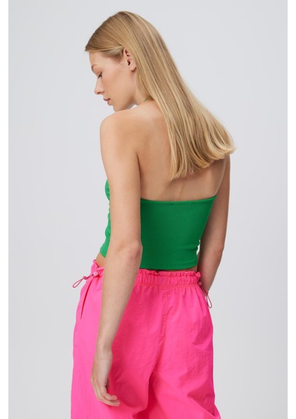 Büzgülü Crop Top