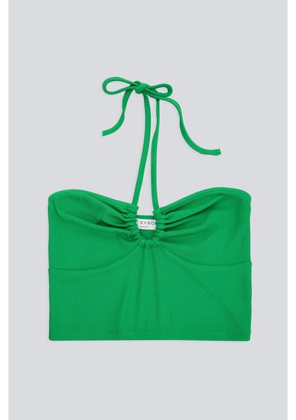 Büzgülü Crop Top