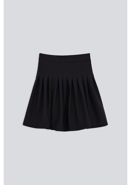 Pileli Mini Dokuma Etek modelleri