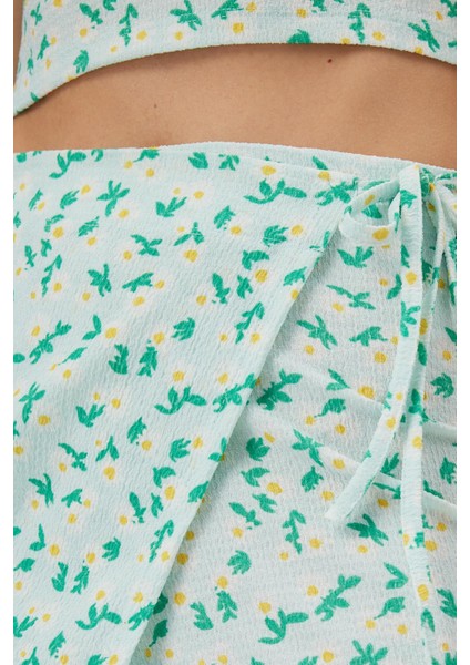 Çiçekli Kısa Etek modelleri