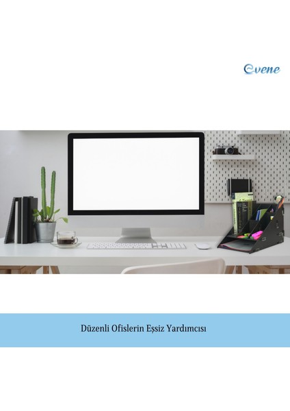 Dosya Düzenleyici Masa Üstü Organizer Ahşap Evrak Raflı Model 4