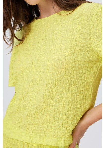 Kısa Kollu Crop T-Shırt