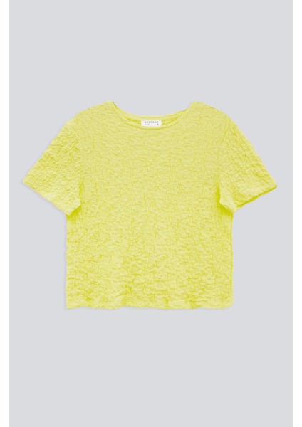 Kısa Kollu Crop T-Shırt