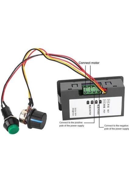 Dc 6-30V 5A Ekranlı Pwm Hız Kontrol Devresi