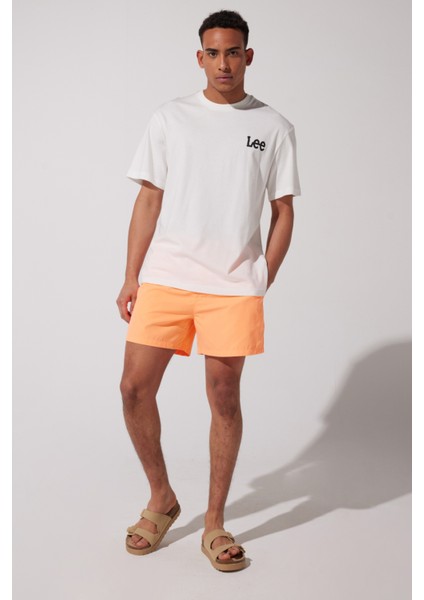 Regular Fit Normal Bel Normal Bel Turuncu Deniz Şortu