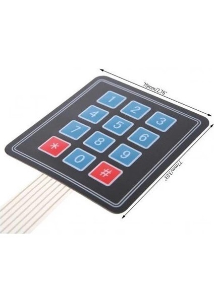 Sanec 4x3 Membran Keypad