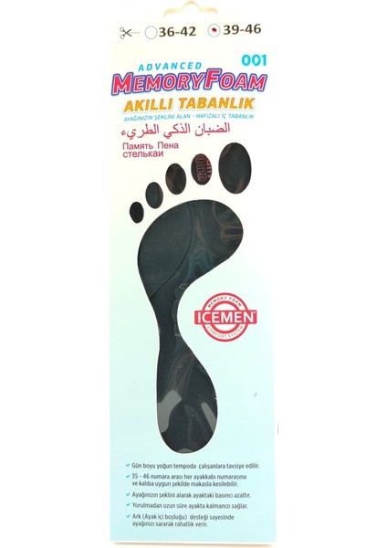 001 Iceman Hafıza Ortopedik Taban indirimleri