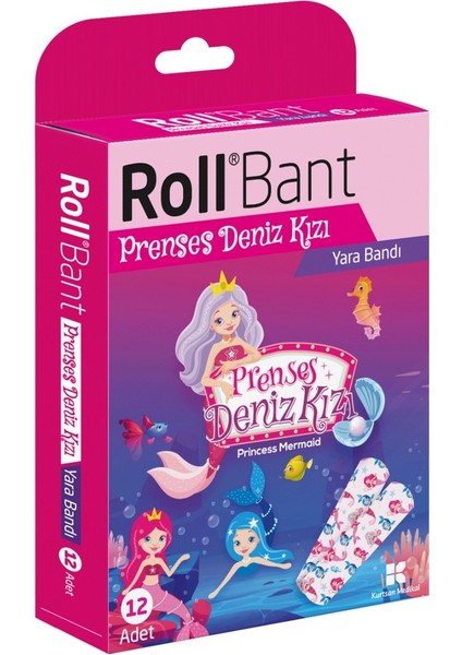 Bant Prenses Deniz Kızı Yara Bandı 12 Adet 2 Kutu