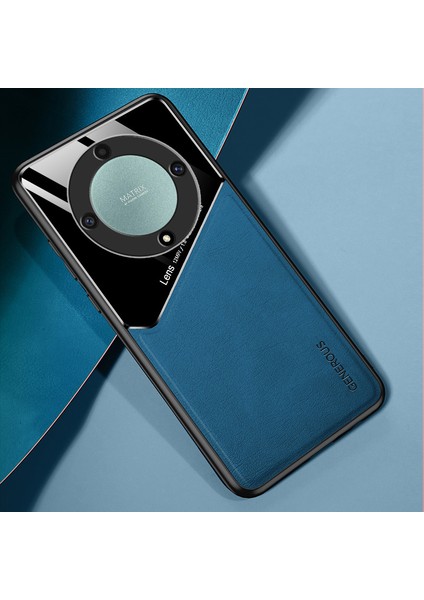 Honor X9A Manyetik Emme Dikiş Deri Deseni Cep Telefonu Kılıfları (Yurt Dışından)