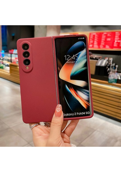 Samsung Galaxy Z Fold4 Mat Hissi Cep Telefonu Kılıfları (Yurt Dışından)