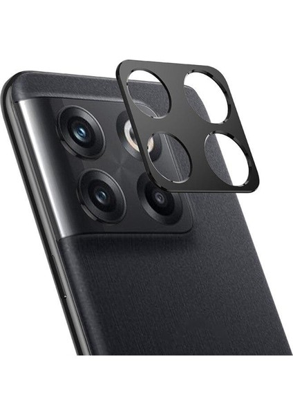 Oneplus Ace Pro / 11T Kamera Lens Koruma Halkası - Kapalı Tasarım Siyah AL3401