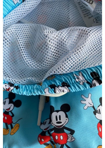 Yeni Sezon Kids Erkek Desenli Hızlı Kuruyan Fileli Şort Mayo fırsatları