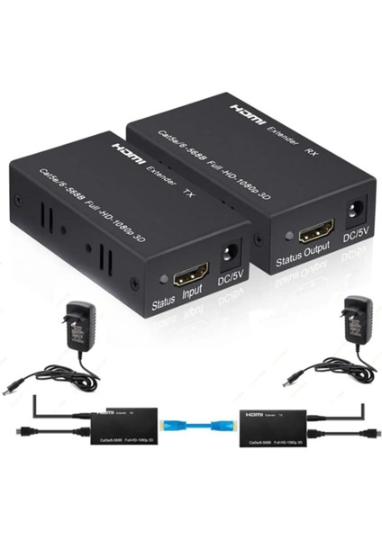 APX-60M CAT5E/CAT6 60M Fullhd 1080P 3D HDMI Extender