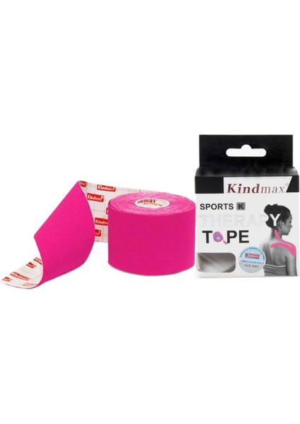 Kindmax Sporcu Bandı Kinesio Tape Pembe Renk