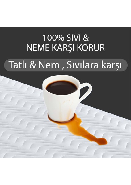 Pamuklu Kapitone Fitted Alez Sıvı Geçirmez Yatak Koruyucu Alez fırsatları