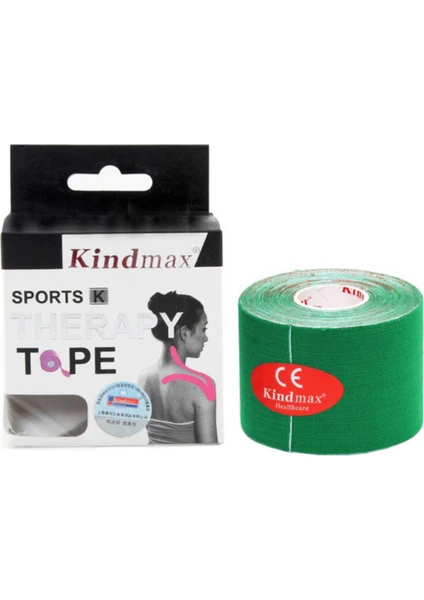 Kindmax Sporcu Bandı Kinesio Tape Yeşil Renk