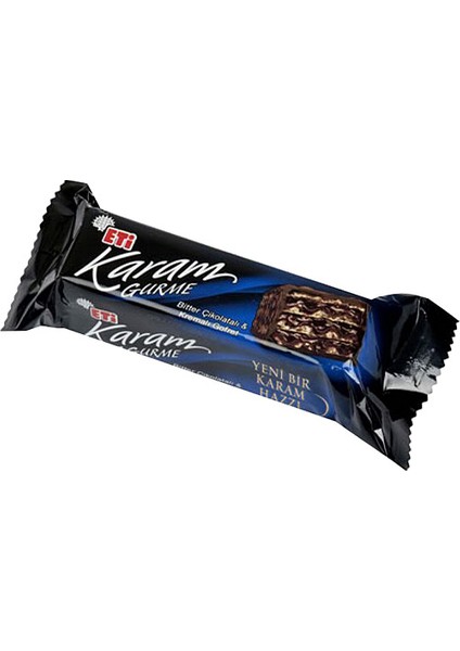 Karam Gurme Bitter Çikolatalı Gofret 50 gr 18 Adet