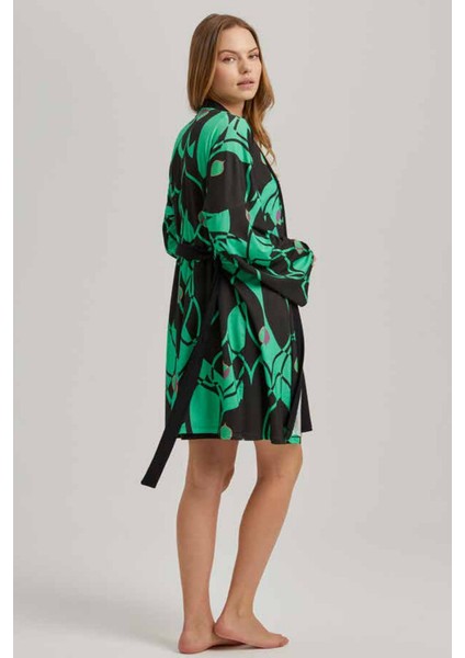 23525 Kadın Sabahlık-Siyah fiyatları