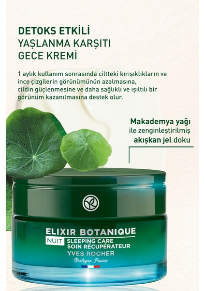 Yves Rocher Detoks Etkili Yapılandırıcı Gece Kremi-50ml