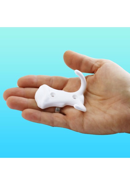 Mobilya Duvar Kapı Vestiyer Portmanto Askısı Dolap Elbise Askılığı Beyaz Renk Plastik Askı askılık
