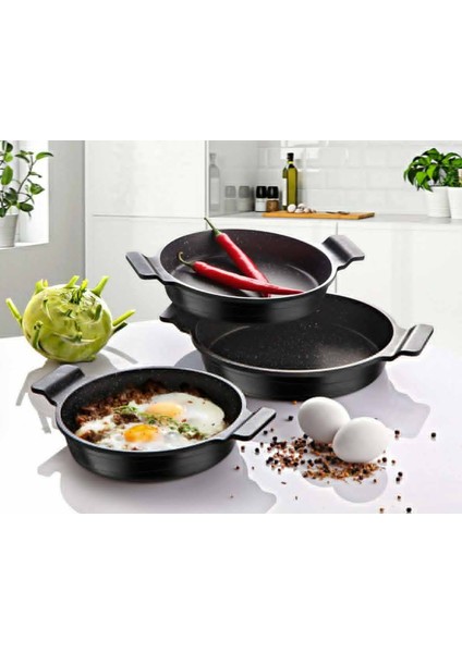 Döküm 3 Parça Sahan Set