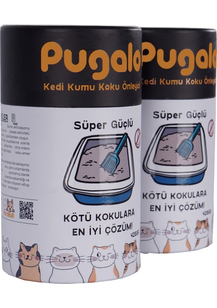 Aktif Karbonlu Kedi Kumu Koku Giderici 420gr